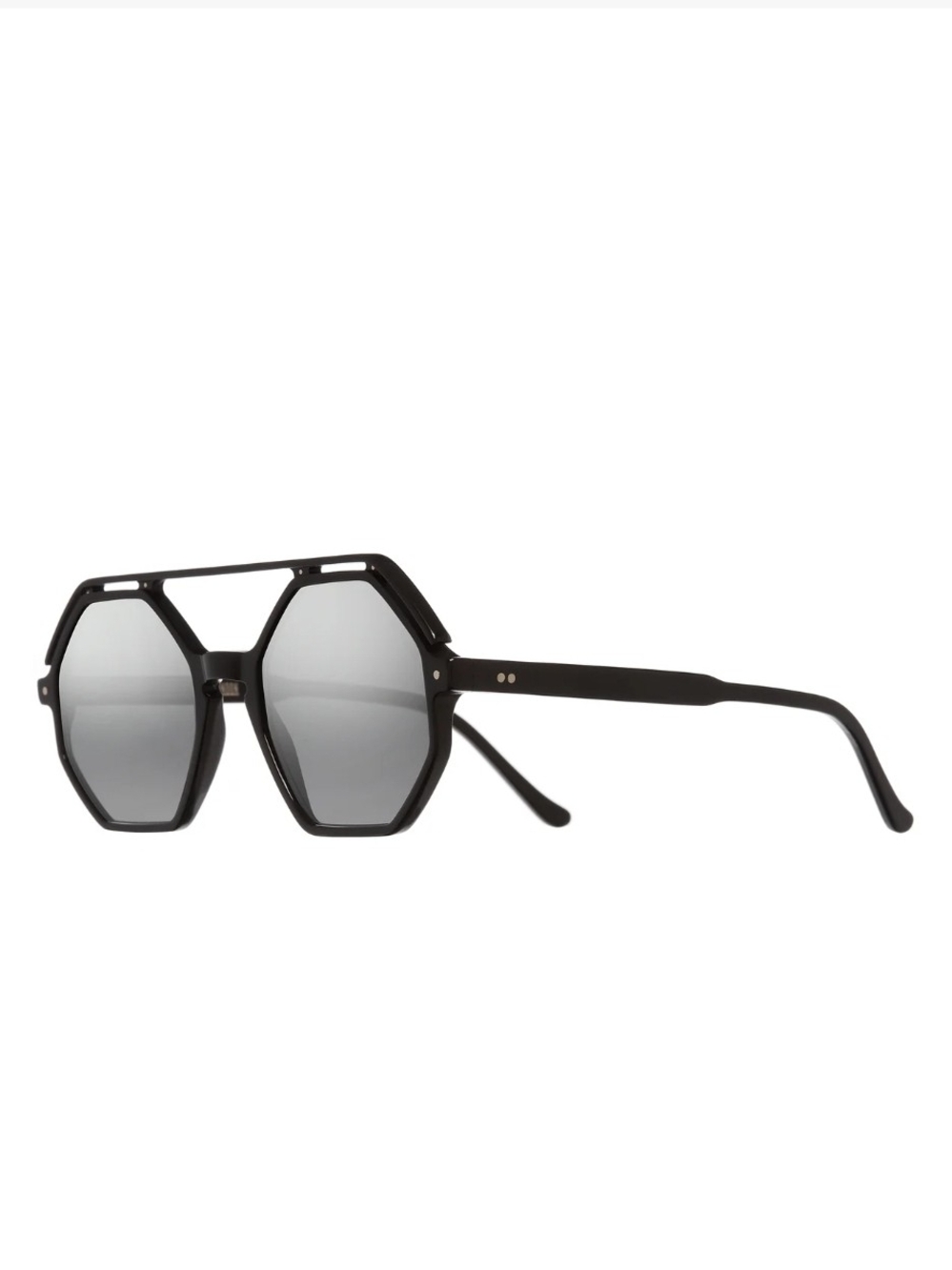 NEW AUTH Cutler and Gross CGSN-1371 01 Hexagon Frame Gray Lenses Sunglasses